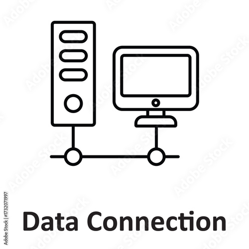 Data connection Vector Icon which can easily modify or edit