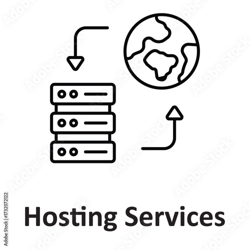  Hosting services  Vector Icon which can easily modify or edit Hosting services  Vector Icon which can easily modify or edit