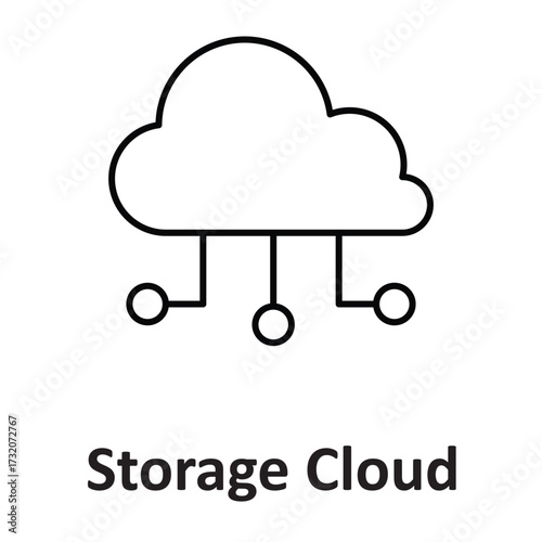 storage cloud  Vector Icon which can easily modify or edit