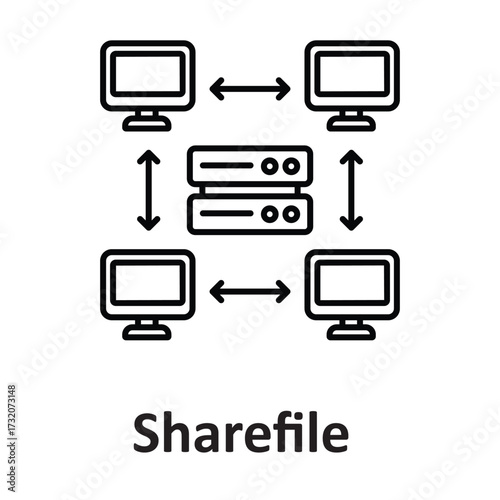  sharefile  Vector Icon which can easily modify or edit