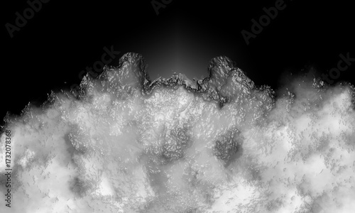 White Smoke Background Abstract Fog Texture Black Artistic Cloud Motion Flow Design Layered Style Creative Depth Visual Contrast Atmospheric Energy.