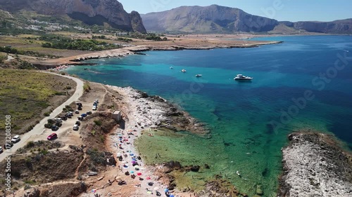 Beautiful summer mountain scenery in Sicily, Italy
