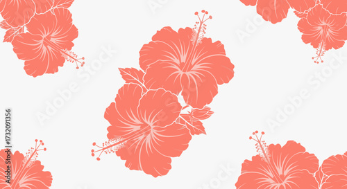Hibiscus floral pattern