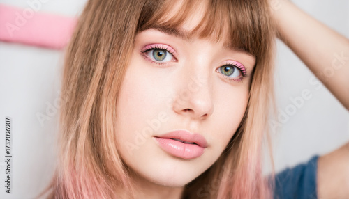 stylish young woman close u...