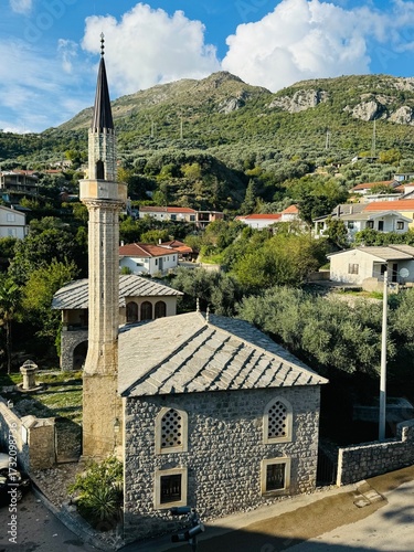 mosque in mountains, bar Montenegro 
