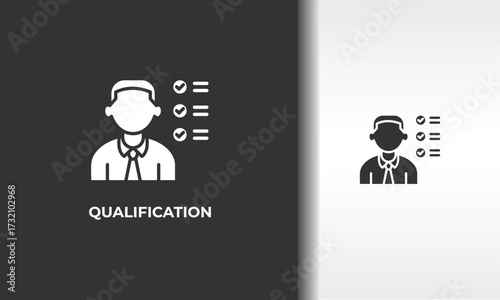 Qualification Vector, Icon Or Logo Sign Isolated Symbol Illustration