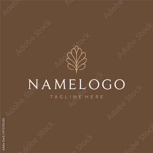 Elegant Leaf Logo for Branding