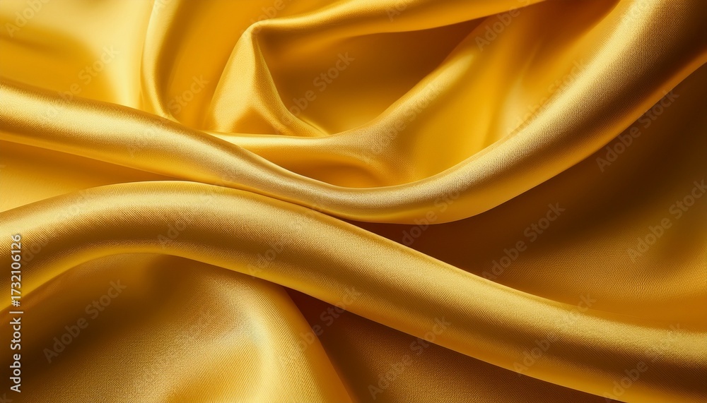 Obraz premium Soft And Flowing Yellow Silk Texture With Gentle Reflections And Smooth Fabric Folds