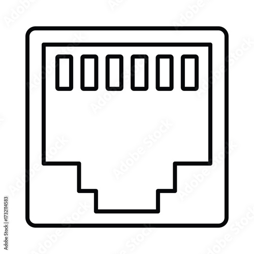 Ethernet  Vector Icon which can easily modify or edit