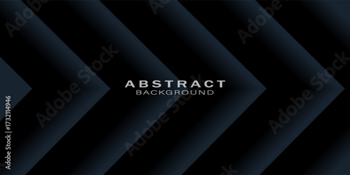 Direction of abstract gray arrow shadows. abstract on the black background of futuristic modern design