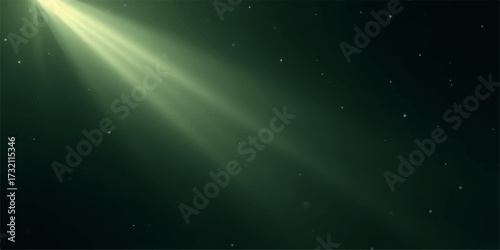 An abstract blue sky galaxy with stars and a bright underwater light nebula glow