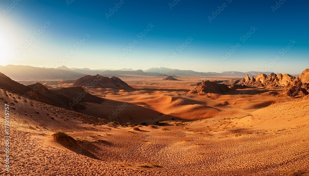 Naklejka premium Amazing Nature Landscape Of Desert