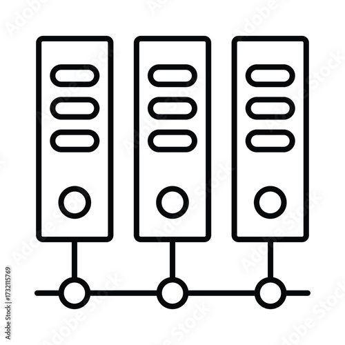 Big data Vector Icon which can easily modify or edit