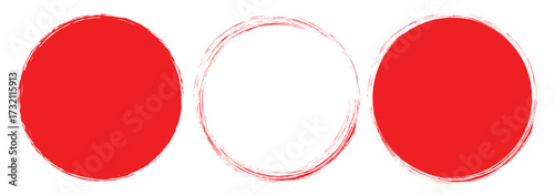 Paint brush blob, circle shape, round chalk bubble, charcoal button, ink stain, grunge edge border hand drawn, black round spot. Abstract vector Circle Frame with Light Stroke Effect for Futuristic UI