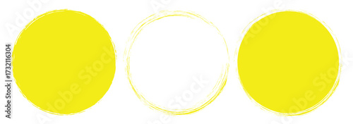 Paint brush blob, circle shape, round chalk bubble, charcoal button, ink stain, grunge edge border hand drawn, black round spot. Abstract vector Circle Frame with Light Stroke Effect for Futuristic UI
