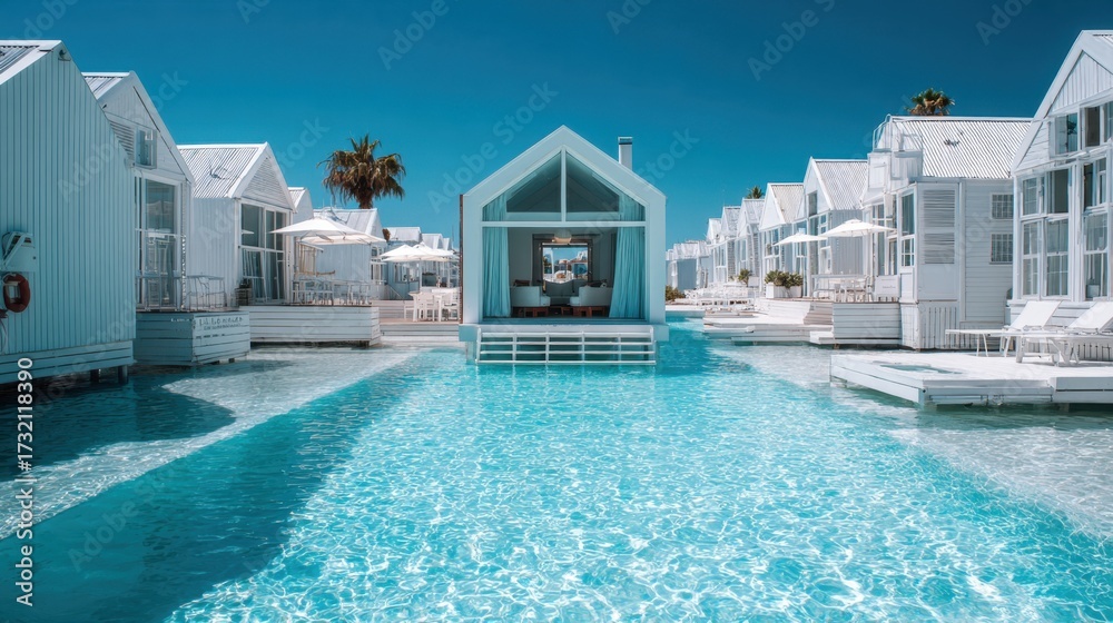 Fototapeta premium Stunning waterfront villas