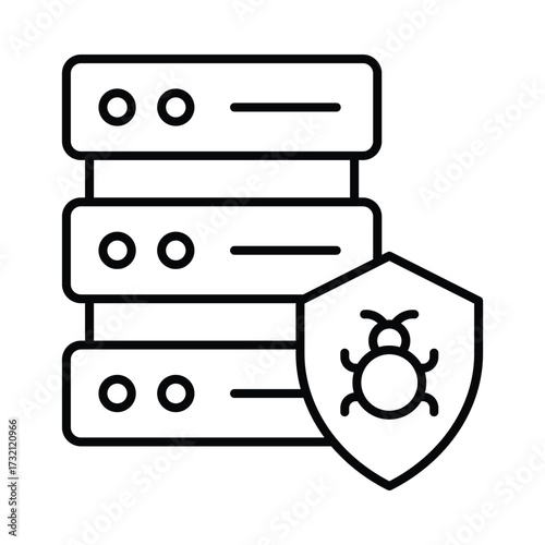 Bug detector, Vector Icon which can easily modify or edit