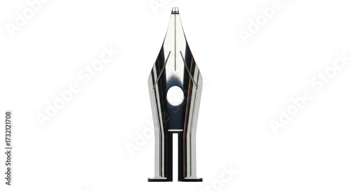 Фотография Isolated fountain pen nib tip, writing implement, calligraphy tool, writing, dra
