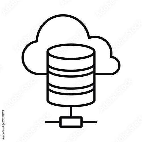 cloud storage Vector Icon which can easily modify or edit