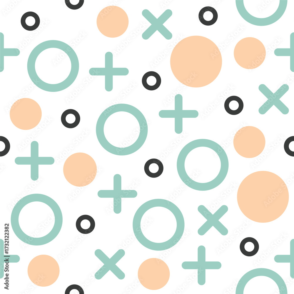 Fototapeta premium seamless-pattern-with-geometric-element-vector 16