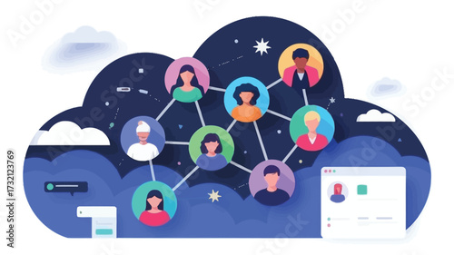 social network concept