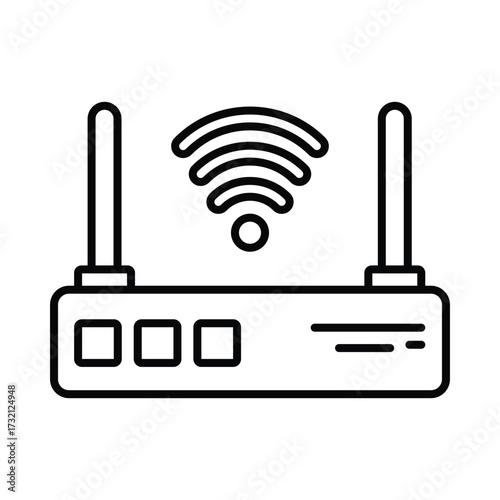 Modem Vector Icon which can easily modify or edit