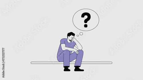 man and woman with question mark