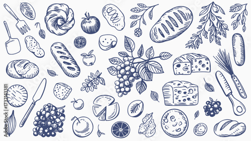 seamless pattern with flowers