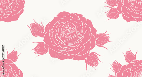 Rose outlines