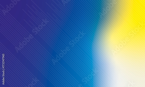 Konstfotografi Vibrant blue to yellow gradient background with soft diagonal texture