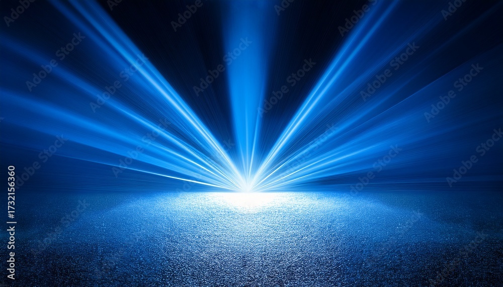 Fototapeta premium Blue Lighting On Transparent Background