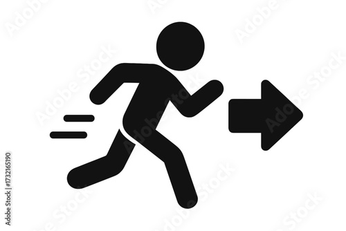 Running shoes icon silhouette vector illustration in cartoon style with transparent background, sports footwear symbol, athletic shoe graphic, fitness and exercise theme