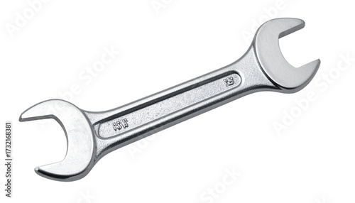 adjustable wrench isolated on white