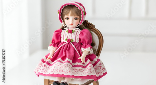 little girl in a white dress