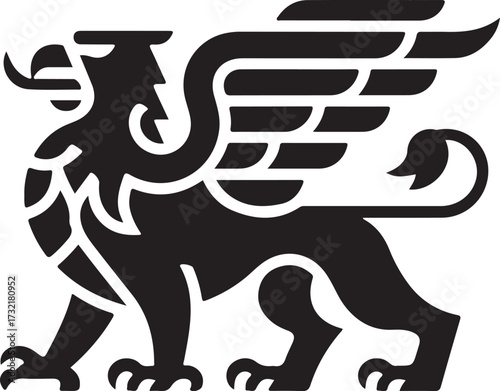 Griffin Mythical Creature Silhouette