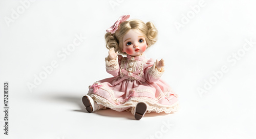 doll on a white background