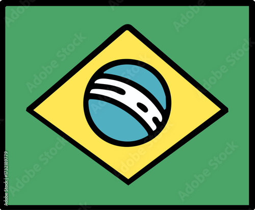 brazil national flag without pole