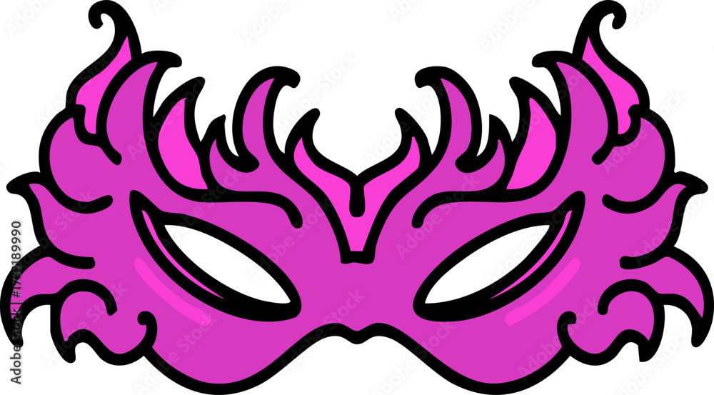 Naklejka premium traditional decorated brazilian carnival mask