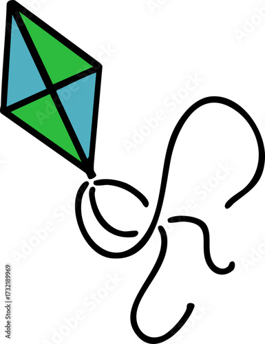 brazil traditional kite in air