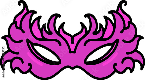 traditional decorated brazilian carnival mask