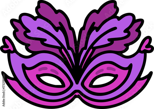 a traditional brazil carnival mask