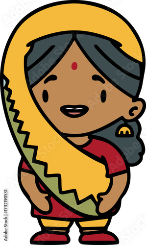 indian woman in traditional clothes