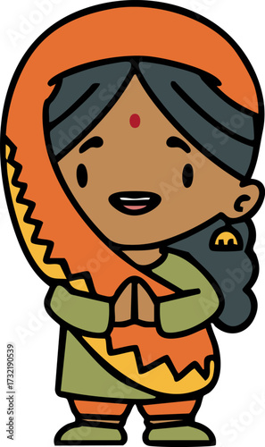 indian woman in traditional dress
