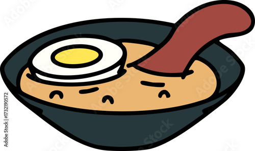 ramen soup in traditional bowl