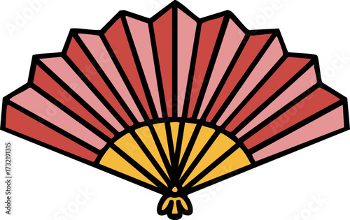 traditional open  japanese folding fan
