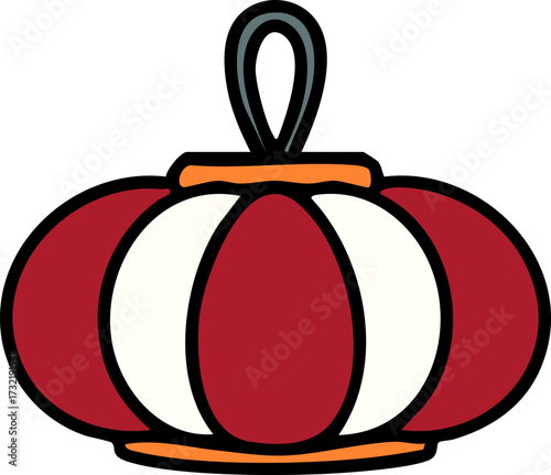 a hanging  traditonal japanese lantern