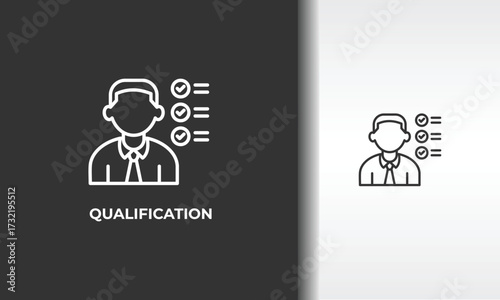 Qualification Vector, Icon Or Logo Sign Isolated Symbol Illustration