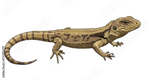 Vector Illustration of Lizard – Cold-Blooded Reptile
Vector illustration of a lizard, a cold-blooded reptile with scaly skin, commonly found in diverse habitats around the world. Known for its ability