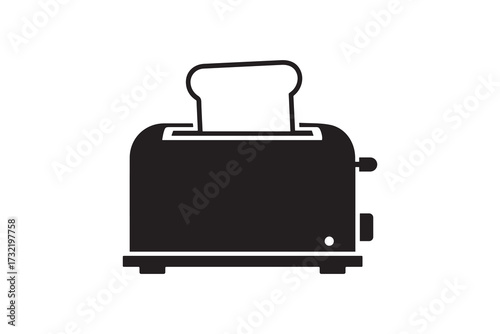Toaster silhouette vector design retro toaster silhouette artwork