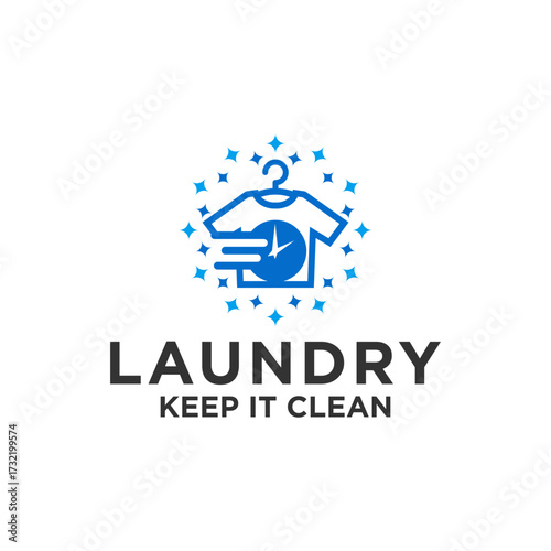 Wallpaper Mural Premium Logo For Loundry Laundry Dry Clean Store Business Vector Template  Torontodigital.ca